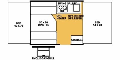 2008 Forest River Flagstaff MAC / LTD 176ED floorplan