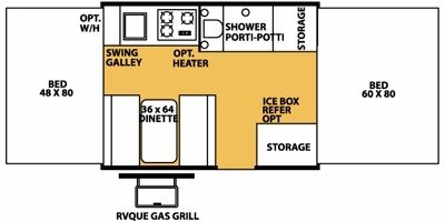 2008 Forest River Flagstaff MAC / LTD 205 floorplan