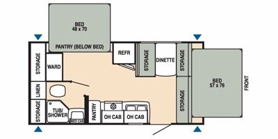 2008 Starcraft Star Stream® SS18RB floorplan