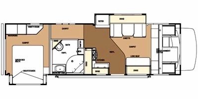 2008 Forest River Sunseeker 3120DS floorplan