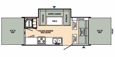 2008 Starcraft Star Stream® SS3416 floorplan