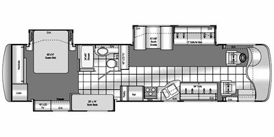 2008 Damon Motor Coach Astoria 3776 floorplan