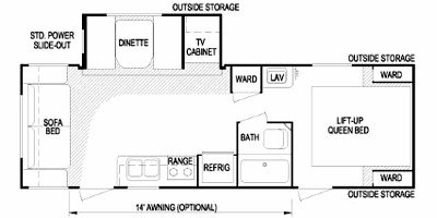 2008 Skyline Nomad Limited XL 272 floorplan