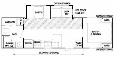 2008 Skyline Nomad Limited XL 296 floorplan