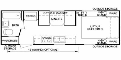 2008 Skyline Nomad Weekender 225 LT floorplan