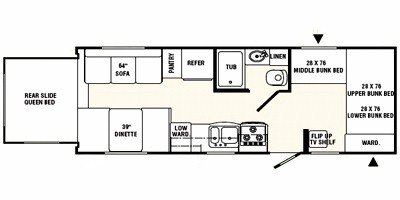 2008 R-Vision Max-Sport MS-25RS floorplan