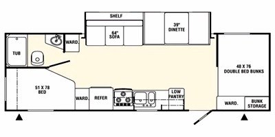 2008 R-Vision Max-Sport MS-26BHS floorplan