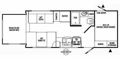 2008 R-Vision Max-Lite ML-23RS floorplan