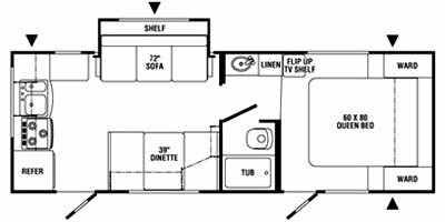 2008 R-Vision Max-Lite ML-26RK floorplan