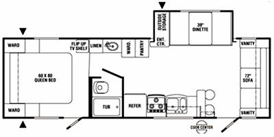 2008 R-Vision Max-Lite ML-27FL floorplan