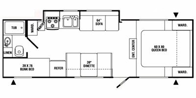 2008 R-Vision Max-Lite ML-27BHGS floorplan