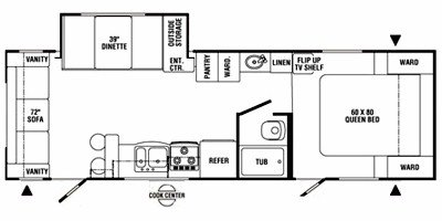 2008 R-Vision Max-Lite ML-28RL floorplan