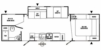 2008 R-Vision Max-Lite ML-28BHS floorplan