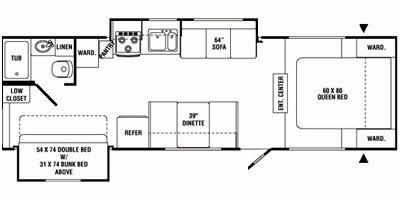 2008 R-Vision Max-Lite ML-29BHGS floorplan