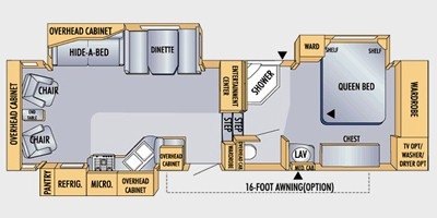 2008 Jayco Eagle 291 RLTS floorplan