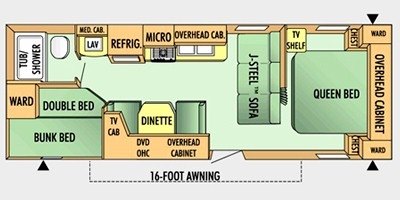 2008 Jayco Jay Flight 26 BH floorplan