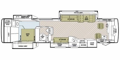 2008 Tiffin Motorhomes Allegro Bus 40 QRP floorplan