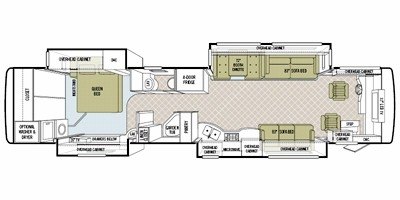 2008 Tiffin Motorhomes Allegro Bus 42 QDP floorplan