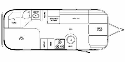 2008 Airstream International Ocean Breeze 23D floorplan