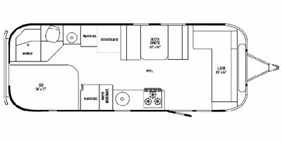 2008 Airstream International Signature Series CCD 25SS floorplan