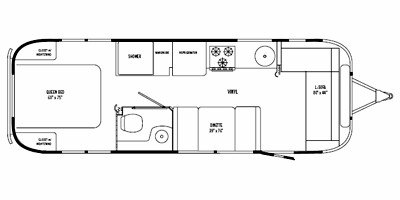 2008 Airstream International Ocean Breeze 28 floorplan