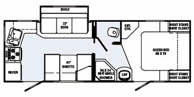 2008 R-Vision Trail-Bay TB25RK floorplan