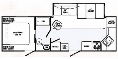 2008 R-Vision Trail-Bay TB27FK floorplan