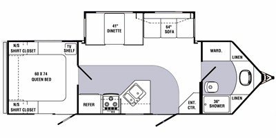 2008 R-Vision Trail-Bay V-Series TB27FBV floorplan