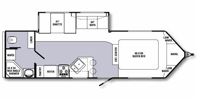 2008 R-Vision Trail-Bay V-Series TB29RBV floorplan