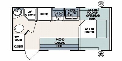 2008 Forest River Surveyor Sport-187 floorplan