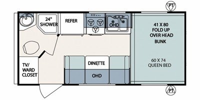 2008 Forest River Surveyor Sport-186 floorplan