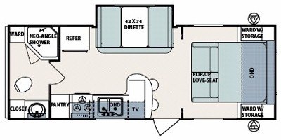 2008 Forest River Surveyor SV-249 floorplan