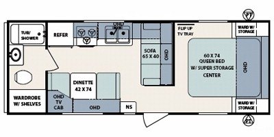 2008 Forest River Surveyor SV-250 floorplan