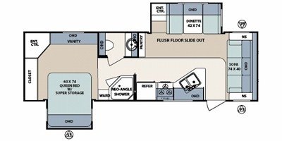 2008 Forest River Surveyor SV-282 floorplan