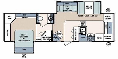 2008 Forest River Surveyor SV-301 floorplan