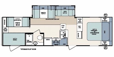 2008 Forest River Surveyor SV-304 floorplan