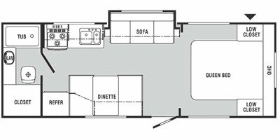 2008 R-Vision Dodge RV's D26QBS floorplan