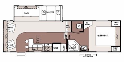 2008 Forest River Cherokee Lite 275L floorplan