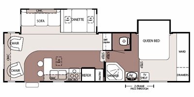 2008 Forest River Cherokee Lite 275LBS floorplan