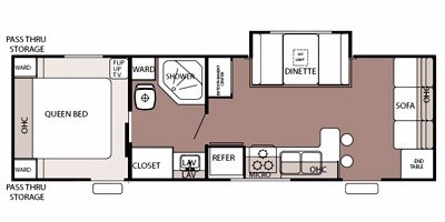 2008 Forest River Cherokee Lite 27T floorplan