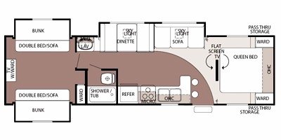 2008 Forest River Cherokee Lite 29B+ floorplan