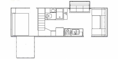 2008 Keystone Outback 27L floorplan