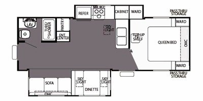 2008 Forest River Cherokee 25KS floorplan