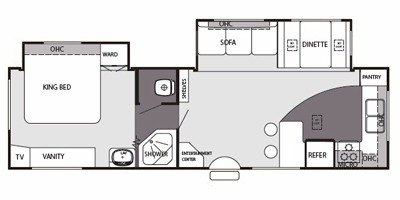 2008 Forest River Cherokee 30F floorplan