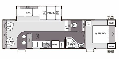 2008 Forest River Cherokee 30L floorplan