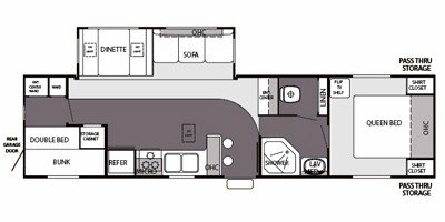 2008 Forest River Cherokee 31B floorplan