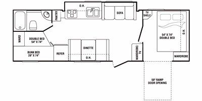 2008 Keystone Outback 29KBH floorplan