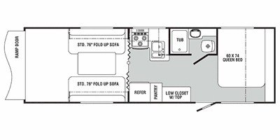 2008 R-Vision Dodge RV's D291 floorplan