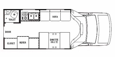 2008 R-Vision Town & Country Sport 210 floorplan