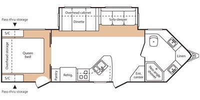 2008 Keystone VR1 275FBS floorplan